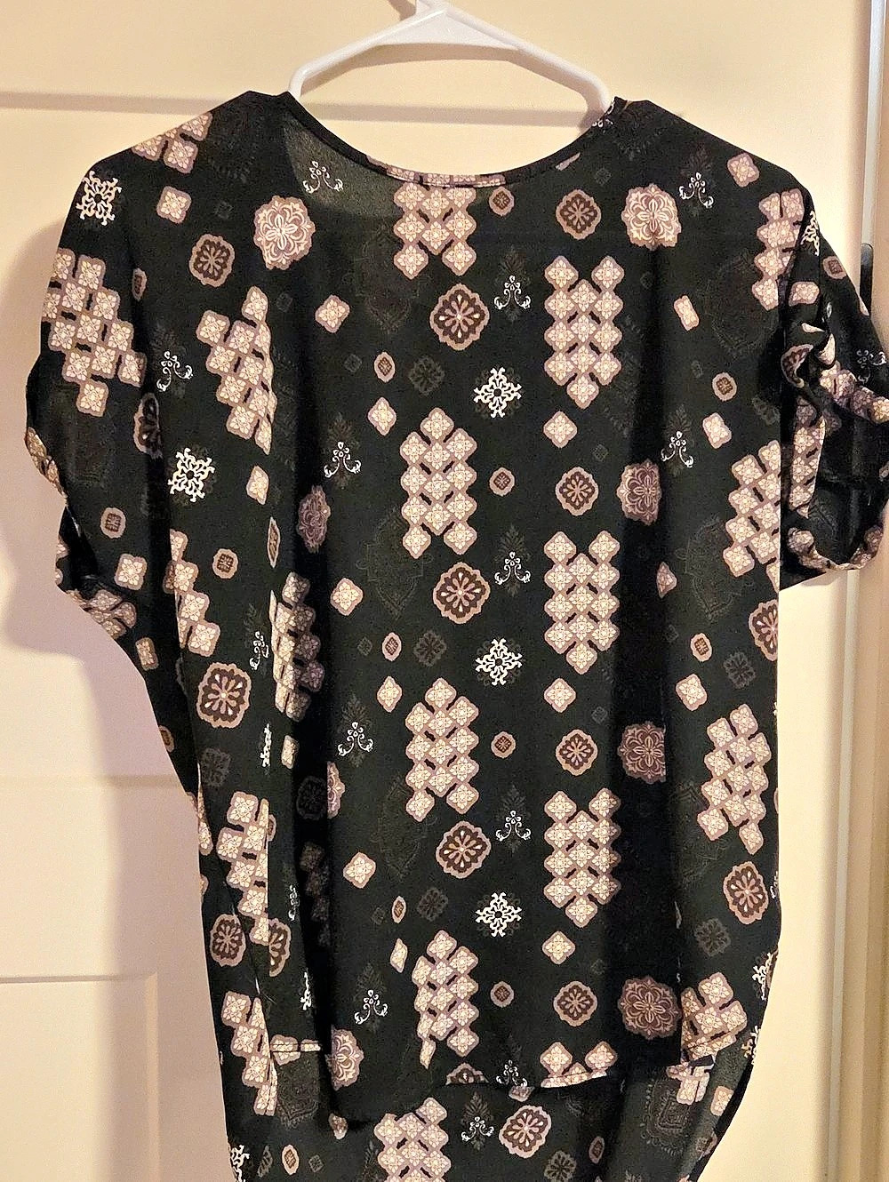 maurices Geometric Mini Dress in Black & Tan Size Small